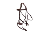 Elastic hybrid bridle NE coll   Cob/brown