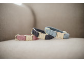 Dog Collar wool beige  XS 25-38cm