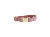 Dog Collar wool light pink L 42-68cm