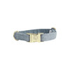 Dog Collar wool light blue S 28-40cm