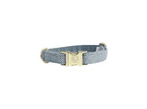 Dog Collar wool light blue S 28-40cm