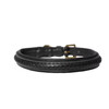 Plaited dog collar M/L/BLACK