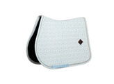 Saddle Pad Velvet Flags Printing SJ Light Blue