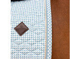 Saddle Pad Velvet Flags Printing SJ Light Blue