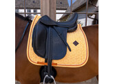 Saddle Pad Velvet Flags Printing DR Orange