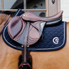 Saddle Pad Onion quilt 3D logo jumping navy