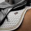 Saddle Pad glitter band jumping beige