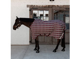Turnout rug all weather waterproof comfort bordeaux check printing 90-4 9 0 g