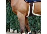 Sheepskin stud girth cover natural 125 cm