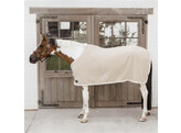 Fleece rug plaited rope beige 155-6.9