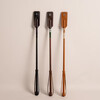 Jumping whip Classy smooth leather black 58cm