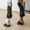 Tendon boots elastic with knee protection black L