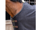 Fleece rug heavy melange black 140-6 3