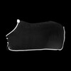 Fleece rug plaited rope black 145-6 6