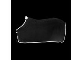 Fleece rug plaited rope black 145-6 6