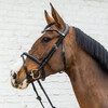 Medium Flash noseband Bridle Soft Leathersoft coll Pony/black