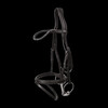 Medium Flash noseband Bridle Soft Leathersoft coll Pony/black