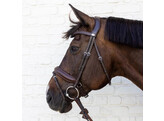 Bridle Medium noseband soft leathersoft coll Pony/brown