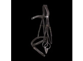 Flash noseband Bridle soft leathersoft coll Cob/black
