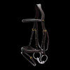 Plaited Flash Noseband Bridle Black Full D Collection