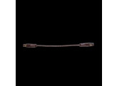Braided round leather Browband  Black Cob D