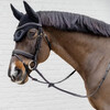 Laced V-Shaped Browband Black Pony D Collection