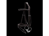 Plaited Flash noseb Bridle Brown Cob  NEC