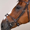 Round Leather Bridle Black Cob Working By Dyon