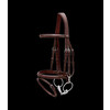 Flash noseband Bridle with snaps Black Cob WBD