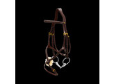 Plaited Figure 8 Bridle  BLACK PONEY D  COLL