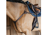 5 points breastplate with elastic Brown  Pony D