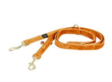 Dog lead velvet orange size S 2m