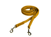 Dog lead velvet mustard size S 2m