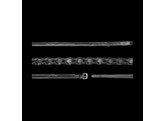 5/8 Laced Reins Black Full HC