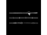 5/8 Web Reins With 9 Leath Loops Black Full HC