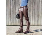 Leath Long Chaps  Brown XL