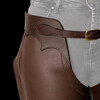 Leath Long Chaps  Brown XL