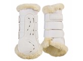 Brushing boots  Sheepskin  Pu Pad  White  L