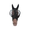 Fly mask slim fit black shetland pony