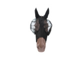 Fly mask slim fit black shetland pony