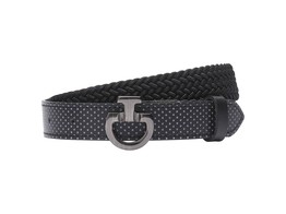 Young R Elastic Belt w/perf leather black S