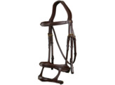 Double noseb Bridle Brown Full DC