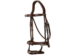Double noseb Bridle Brown Full NEC