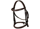 Cavesson noseb Bridle Brown Cob HC