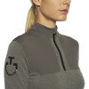 Tech wool laser cut zip l/s training grey L