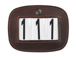 Competition numbers Brown Leather 3 digits